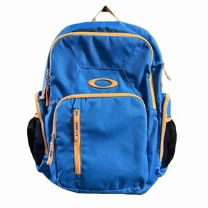 Oakley Backpack Peak Load 25L Laptop Pack Zip Storage Blue Orange RARE COLOR